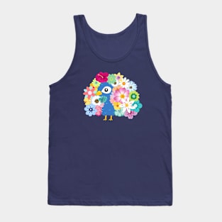 Flowers Peacock Tank Top